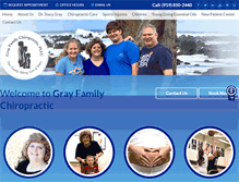 Tablet Screenshot of grayfamilychiropractic.com